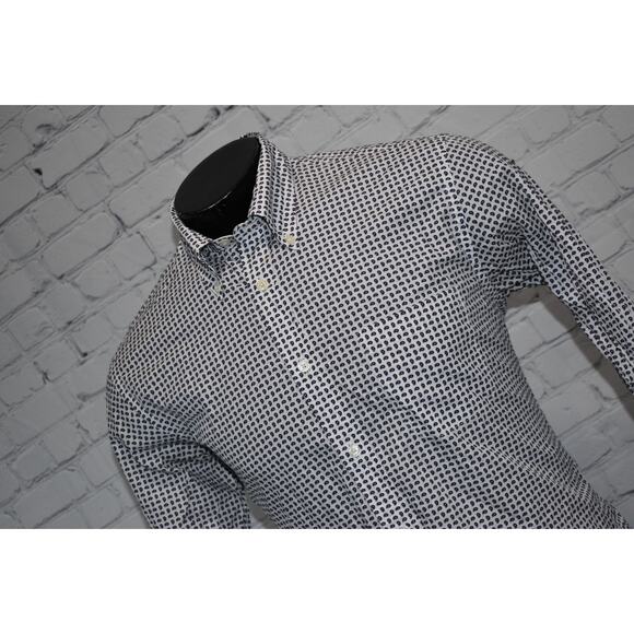 Brooks Brothers Thomas Mason Shirt Men Size Medium Regent Fit Blue Paisley - Picture 6 of 6